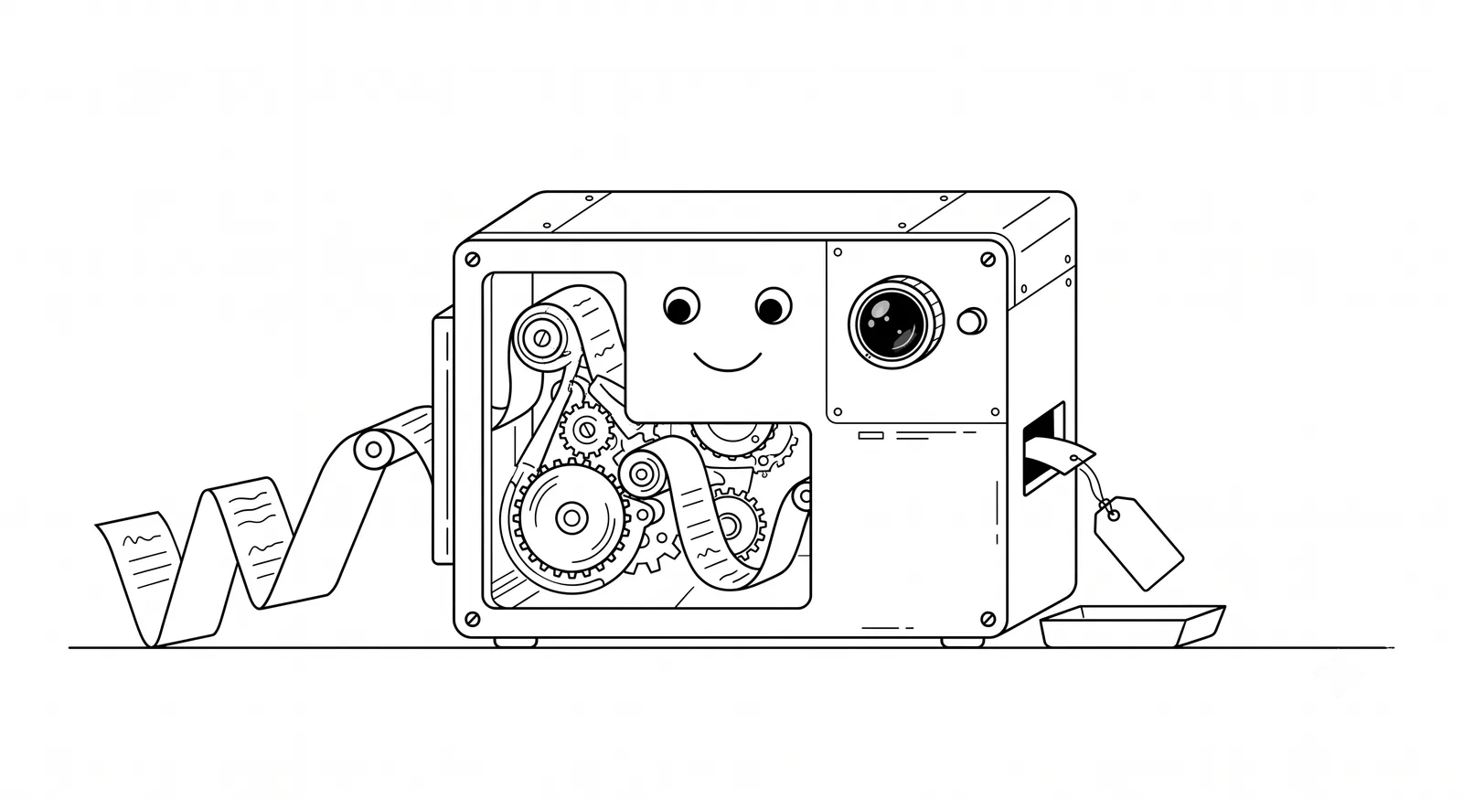 Une phrase entre dans une boîte-machine, une étiquette en sort