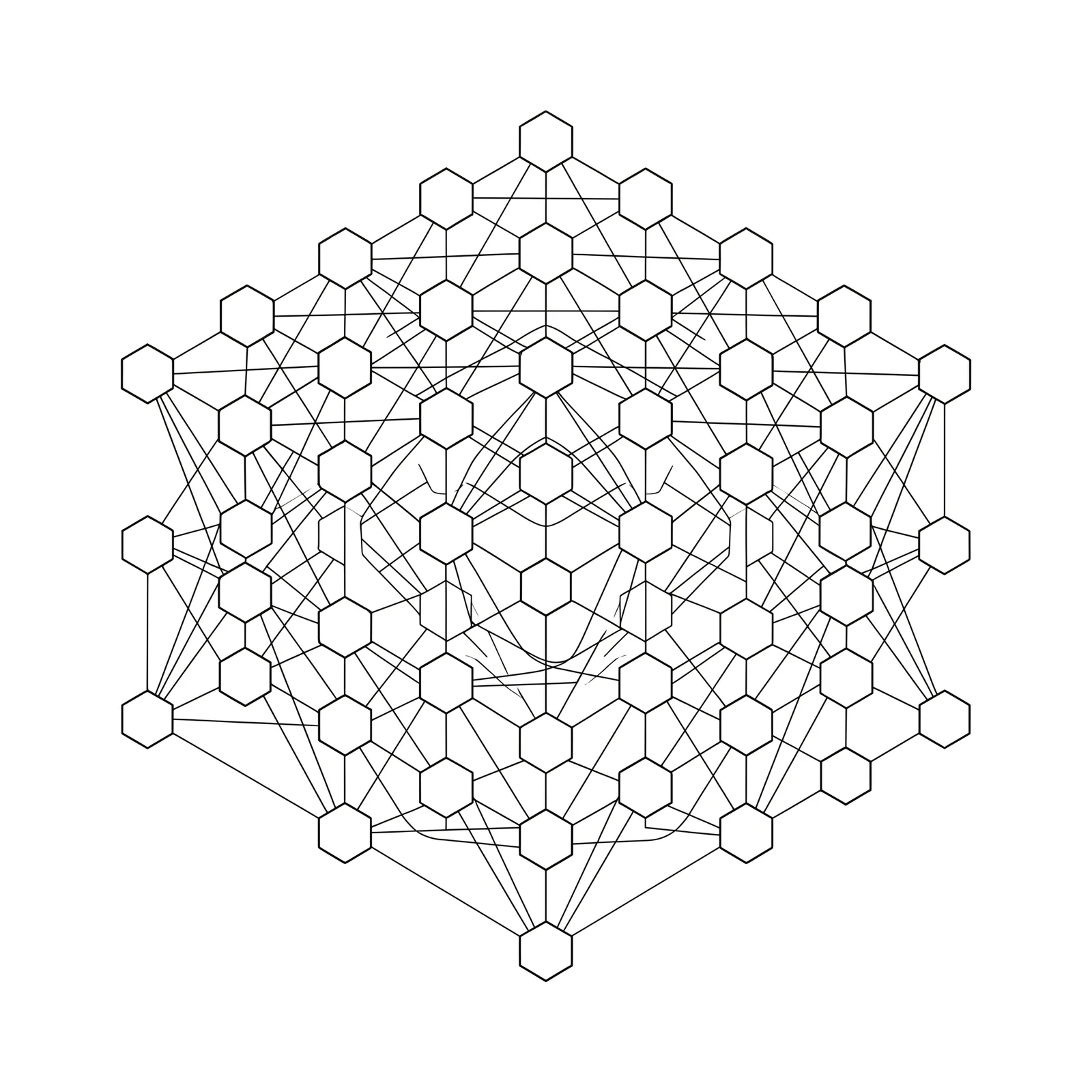 Abstract network of interconnected service nodes